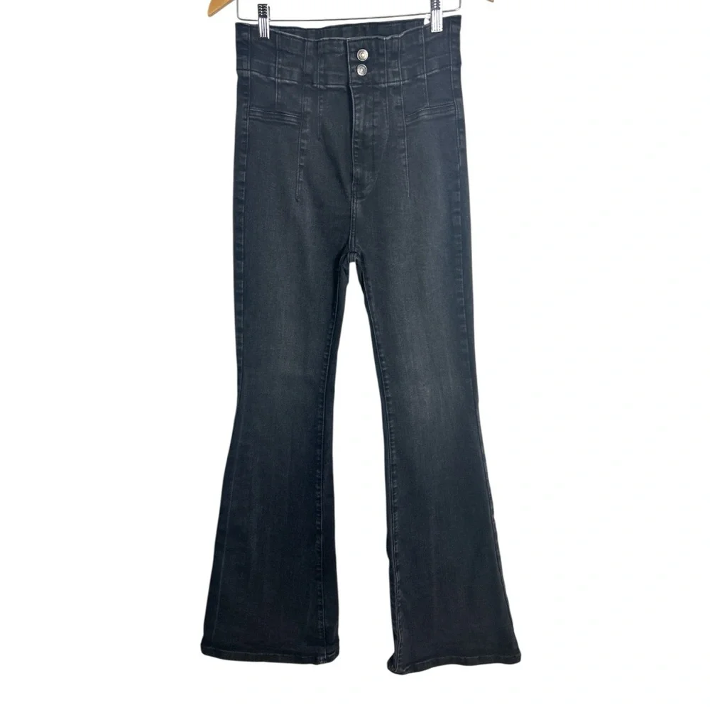 We The Free Jayde Flare Pants in Onyx Size 30